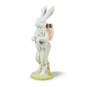 Brand New Mackenzie-Childs Cameo Tabletop Bunny with Pack Figurine